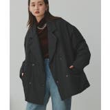 中綿テーラードカラーコート | ad thie | 詳細画像15 