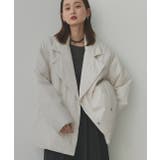 中綿テーラードカラーコート | ad thie | 詳細画像37 