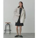 中綿テーラードカラーコート | ad thie | 詳細画像38 