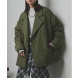 中綿テーラードカラーコート | ad thie | 詳細画像48 