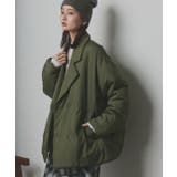 中綿テーラードカラーコート | ad thie | 詳細画像50 