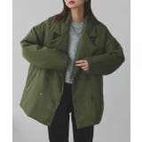 中綿テーラードカラーコート | ad thie | 詳細画像56 