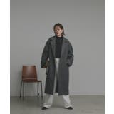 【2025AW新作】フェイクウールロングチェスターコート | ad thie | 詳細画像14 