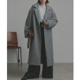 モクグレー | 【2025AW新作】フェイクウールロングチェスターコート | ad thie