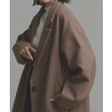 モカ | 【2025AW新作】フェイクウールロングチェスターコート | ad thie