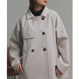 【2025AW新作】フェイクウールショートトレンチコート | ad thie | 詳細画像10 