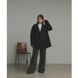 【2025AW新作】フェイクウールショートトレンチコート | ad thie | 詳細画像11 