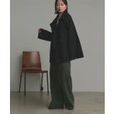 【2025AW新作】フェイクウールショートトレンチコート | ad thie | 詳細画像13 