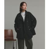 【2025AW新作】フェイクウールショートトレンチコート | ad thie | 詳細画像14 