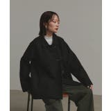 【2025AW新作】フェイクウールショートトレンチコート | ad thie | 詳細画像18 