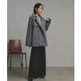 【2025AW新作】フェイクウールショートトレンチコート | ad thie | 詳細画像19 