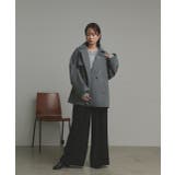 【2025AW新作】フェイクウールショートトレンチコート | ad thie | 詳細画像20 