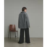 【2025AW新作】フェイクウールショートトレンチコート | ad thie | 詳細画像21 