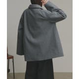 【2025AW新作】フェイクウールショートトレンチコート | ad thie | 詳細画像25 