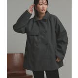 【2025AW新作】フェイクウールショートトレンチコート | ad thie | 詳細画像41 