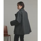 【2025AW新作】フェイクウールショートトレンチコート | ad thie | 詳細画像43 