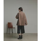 【2025AW新作】フェイクウールショートトレンチコート | ad thie | 詳細画像49 