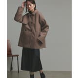 【2025AW新作】フェイクウールショートトレンチコート | ad thie | 詳細画像50 