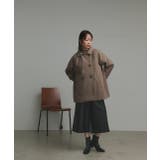 【2025AW新作】フェイクウールショートトレンチコート | ad thie | 詳細画像51 