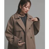 【2025AW新作】フェイクウールショートトレンチコート | ad thie | 詳細画像55 