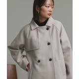 【2025AW新作】フェイクウールショートトレンチコート | ad thie | 詳細画像7 