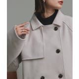 【2025AW新作】フェイクウールショートトレンチコート | ad thie | 詳細画像8 