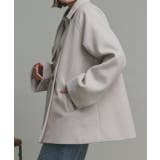 【2025AW新作】フェイクウールショートトレンチコート | ad thie | 詳細画像9 