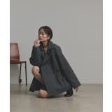 チャコール | 【2025AW新作】フェイクウールショートトレンチコート | ad thie