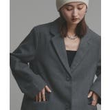 チャコール | テーラードジャケットコート | ad thie