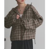 チェック×ブラウン | 【2025AW新作】アソートパターン ジップマウンテンパーカー | ad thie