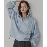 チェック×ライトブルー | アソートパターン ジップマウンテンパーカー | ad thie