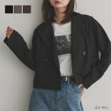 【2025AW新作】ショート丈テーラードダブルジャケット | ad thie | 詳細画像1