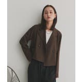 【2025AW新作】ショート丈テーラードダブルジャケット | ad thie | 詳細画像15