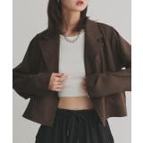 【2025AW新作】ショート丈テーラードダブルジャケット | ad thie | 詳細画像17