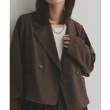 【2025AW新作】ショート丈テーラードダブルジャケット | ad thie | 詳細画像18