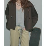 【2025AW新作】ショート丈テーラードダブルジャケット | ad thie | 詳細画像3