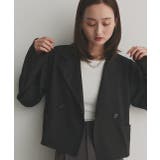 【2025AW新作】ショート丈テーラードダブルジャケット | ad thie | 詳細画像32