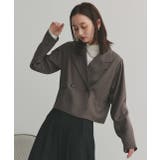 【2025AW新作】ショート丈テーラードダブルジャケット | ad thie | 詳細画像43