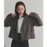 【2025AW新作】ショート丈テーラードダブルジャケット | ad thie | 詳細画像44