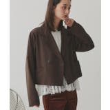 【2025AW新作】ショート丈テーラードダブルジャケット | ad thie | 詳細画像9