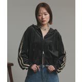 サイドラインジップベロアパーカー | ad thie | 詳細画像13 