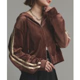 サイドラインジップベロアパーカー | ad thie | 詳細画像17 