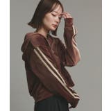 サイドラインジップベロアパーカー | ad thie | 詳細画像18 