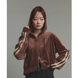 サイドラインジップベロアパーカー | ad thie | 詳細画像20 