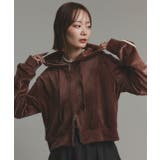 サイドラインジップベロアパーカー | ad thie | 詳細画像25 