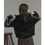 サイドラインジップベロアパーカー | ad thie | 詳細画像9 