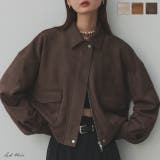 ルーズスエードクロップドブルゾン | ad thie | 詳細画像1 