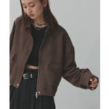 ルーズスエードクロップドブルゾン | ad thie | 詳細画像11 