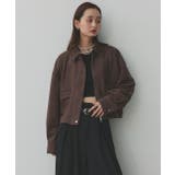 ルーズスエードクロップドブルゾン | ad thie | 詳細画像12 