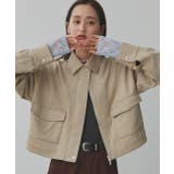 ルーズスエードクロップドブルゾン | ad thie | 詳細画像21 